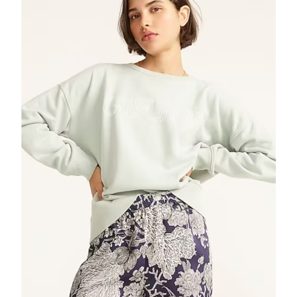 12. J. Crew Pull-on cropped pant in Ratti® seashell print - Picture 7 of 8